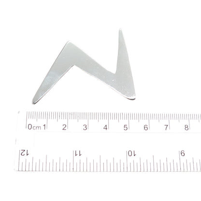 925 Sterling Silver Vintage Mexico Lightning Bolt Modernist Pin Brooch