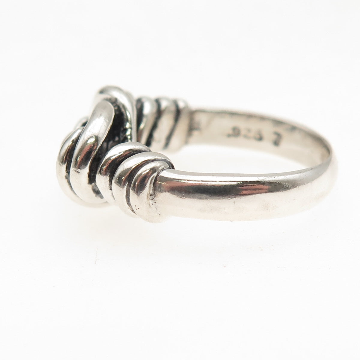 Metropolitan Museum of Art Sterling Silver Vintage Knot Oxidized Ring Size 7.75