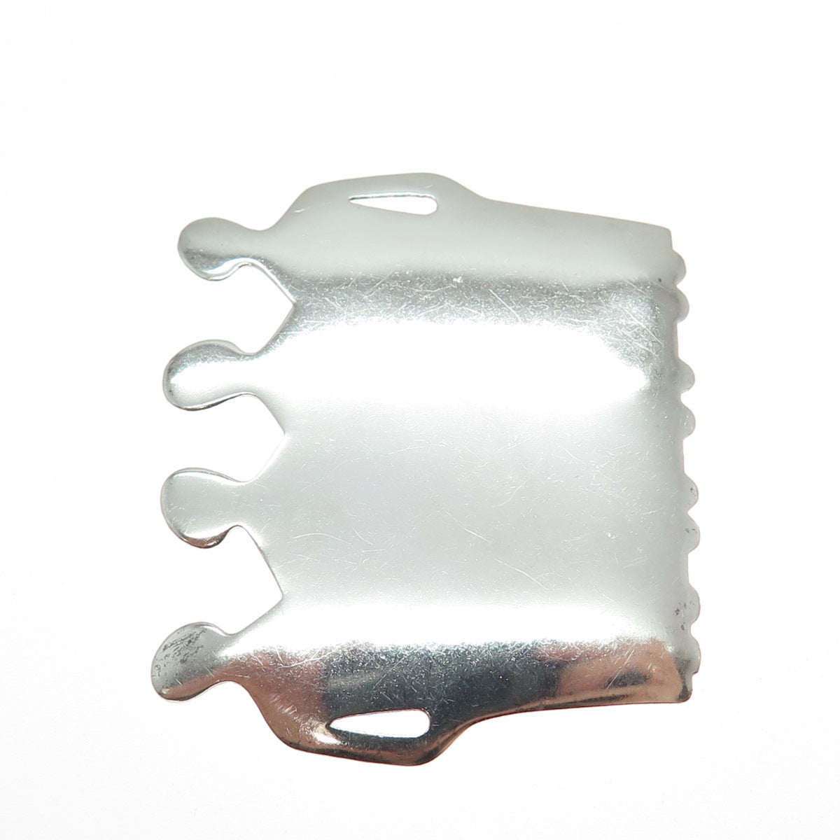 925 Sterling Silver Vintage Modernist Women's Power Pin Brooch