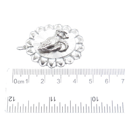 ART'S ELEGANCE 925 Sterling Silver Vintage Prayer Hands Religious Charm Pendant