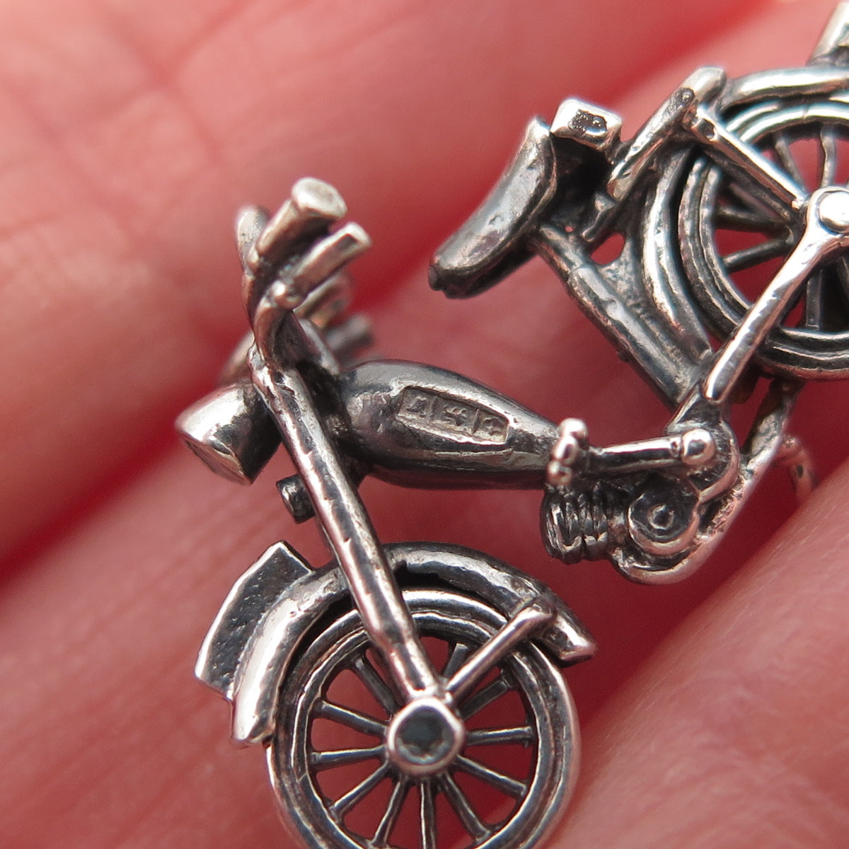 Payton Pepper & Sons Sterling Vintage 1971 Birmingham Motorcycle Charm Pendant