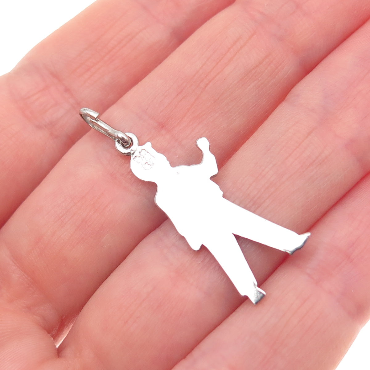 925 Sterling Silver Vintage School Boy Charm Pendant