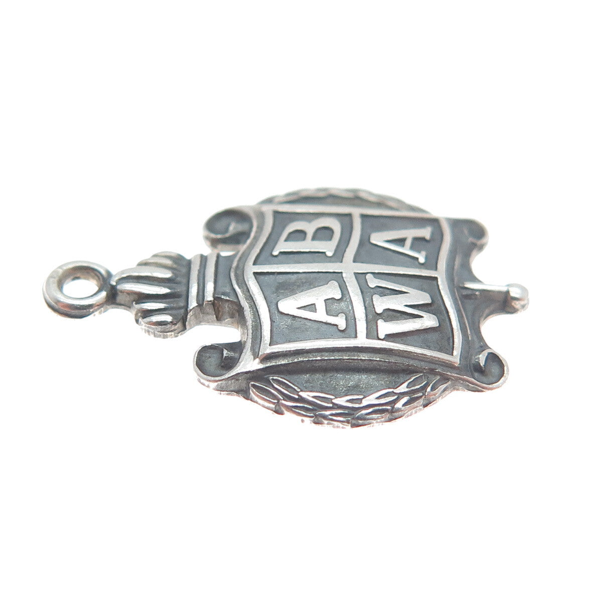 NUMBER ONE 925 Sterling Antique American Business Women's Association Pendant
