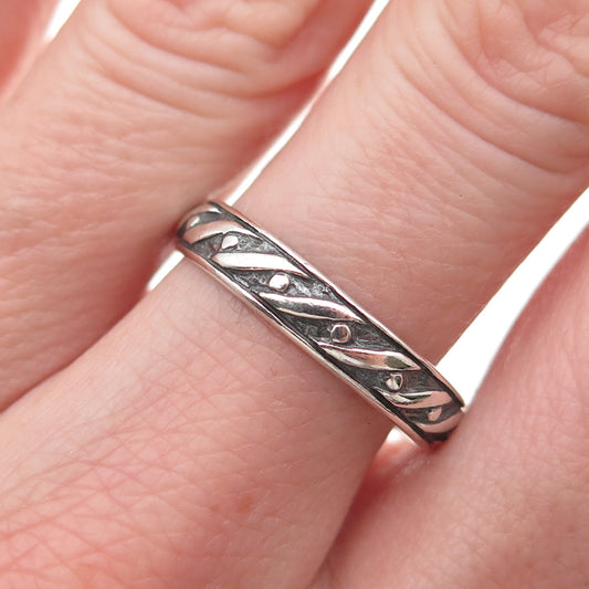 Laurel Elliot Sterling Silver Vintage Hope is The Life of Love Band Ring Size 9