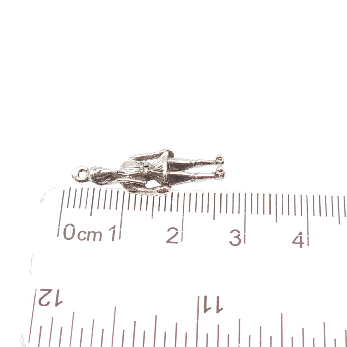 925 Sterling Silver Vintage Greek Soldier Oxidized 3D Charm Pendant