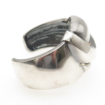 Chapal Zenray 925 Sterling 14K Gold Vintage Heavy 67.2g Adjustable Bracelet 6"