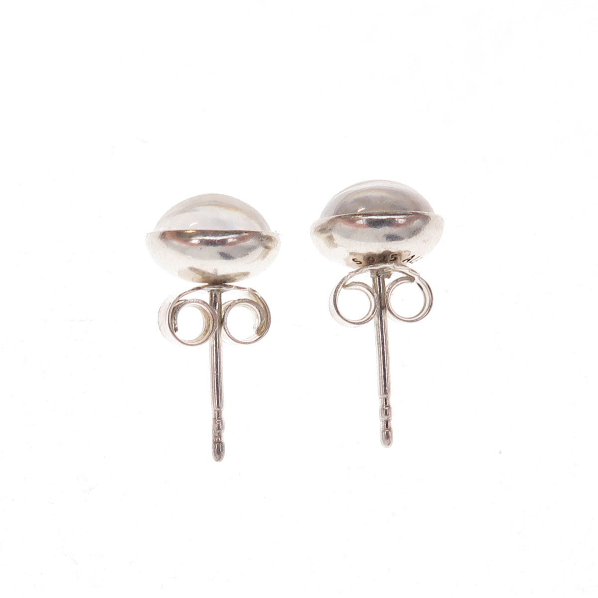 Pandora 925 Sterling Silver Clear Crystal April Birthstone Droplet Stud Earrings