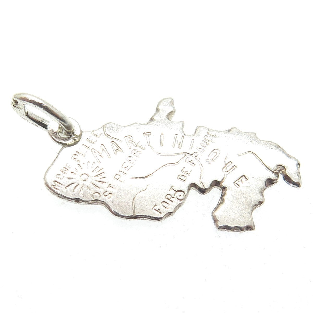 925 Sterling Silver Vintage Martinique French West Indies Charm Pendant
