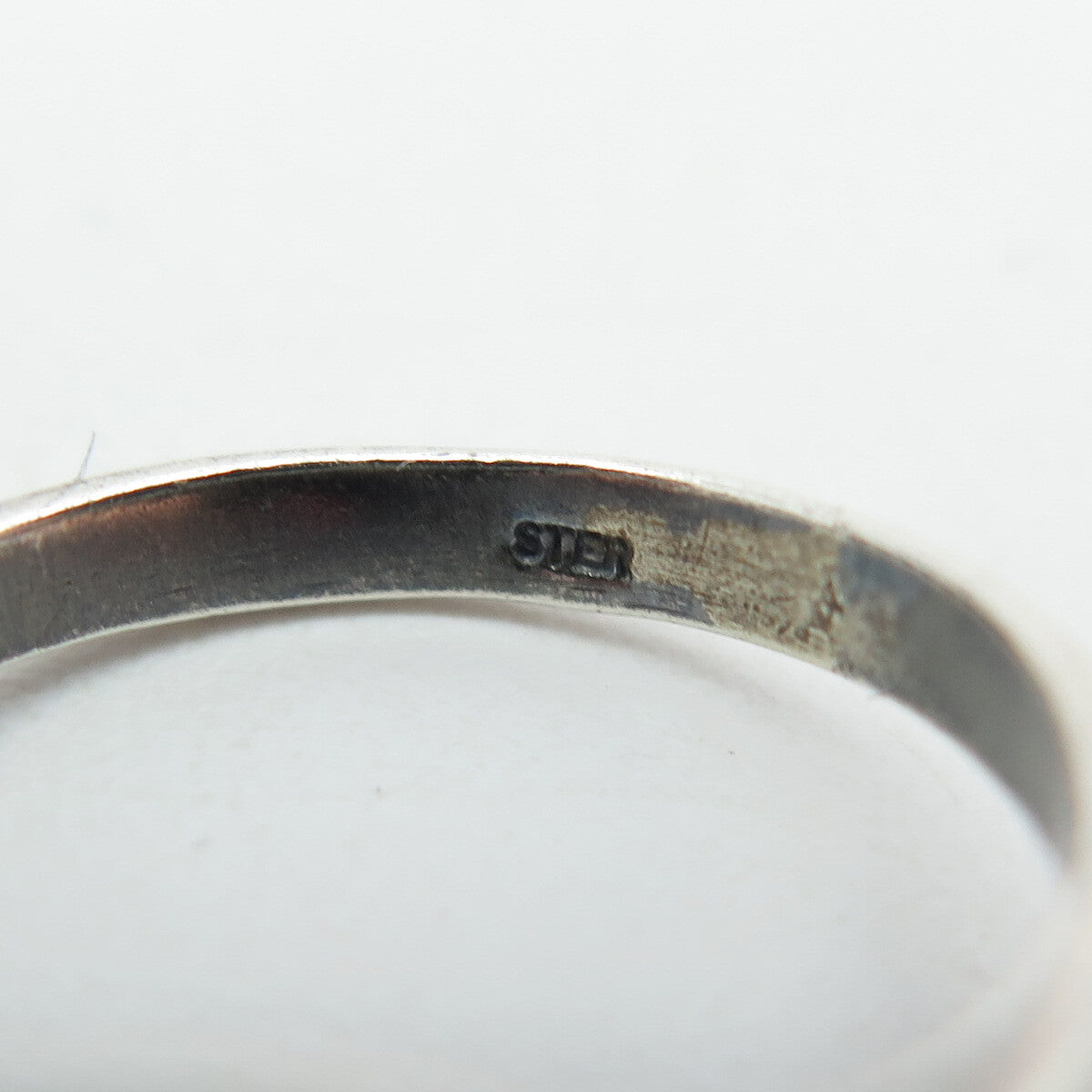 925 Sterling Silver Vintage Twisted Knot Oxidized Ring Size 5.75