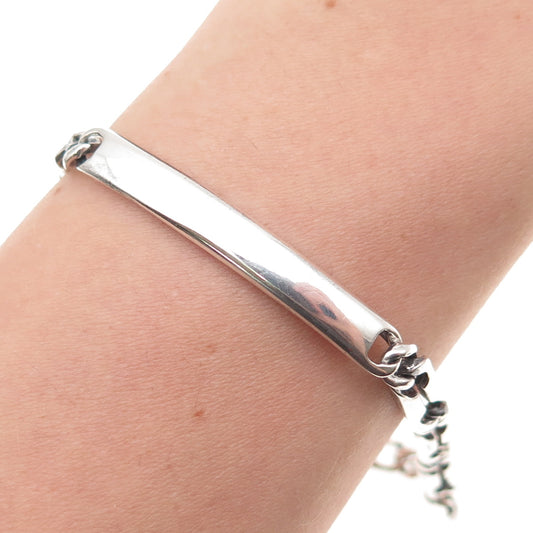 Tiffany & Co. 925 Sterling Silver Vintage ID Bracelet 8.25"