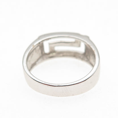 925 Sterling Silver Vintage Maze Ring Size 7.25