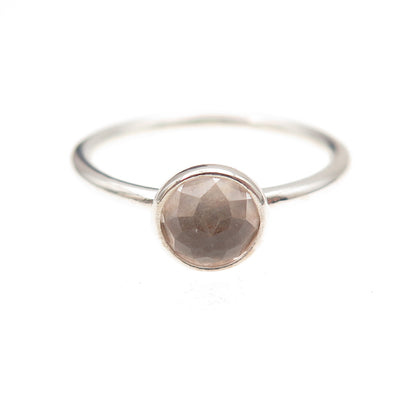Pandora 925 Sterling Silver Clear Crystal Poetic Droplet Ring Size 6