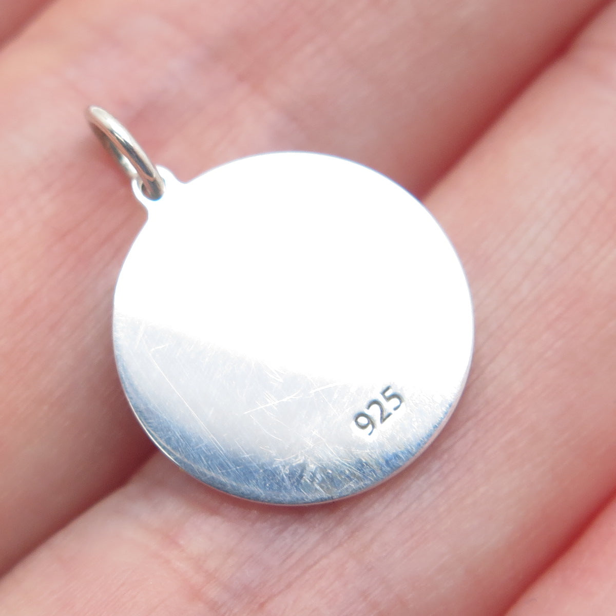 925 Sterling Silver Pink Enamel Couple of Cats Love Minimalist Charm Pendant