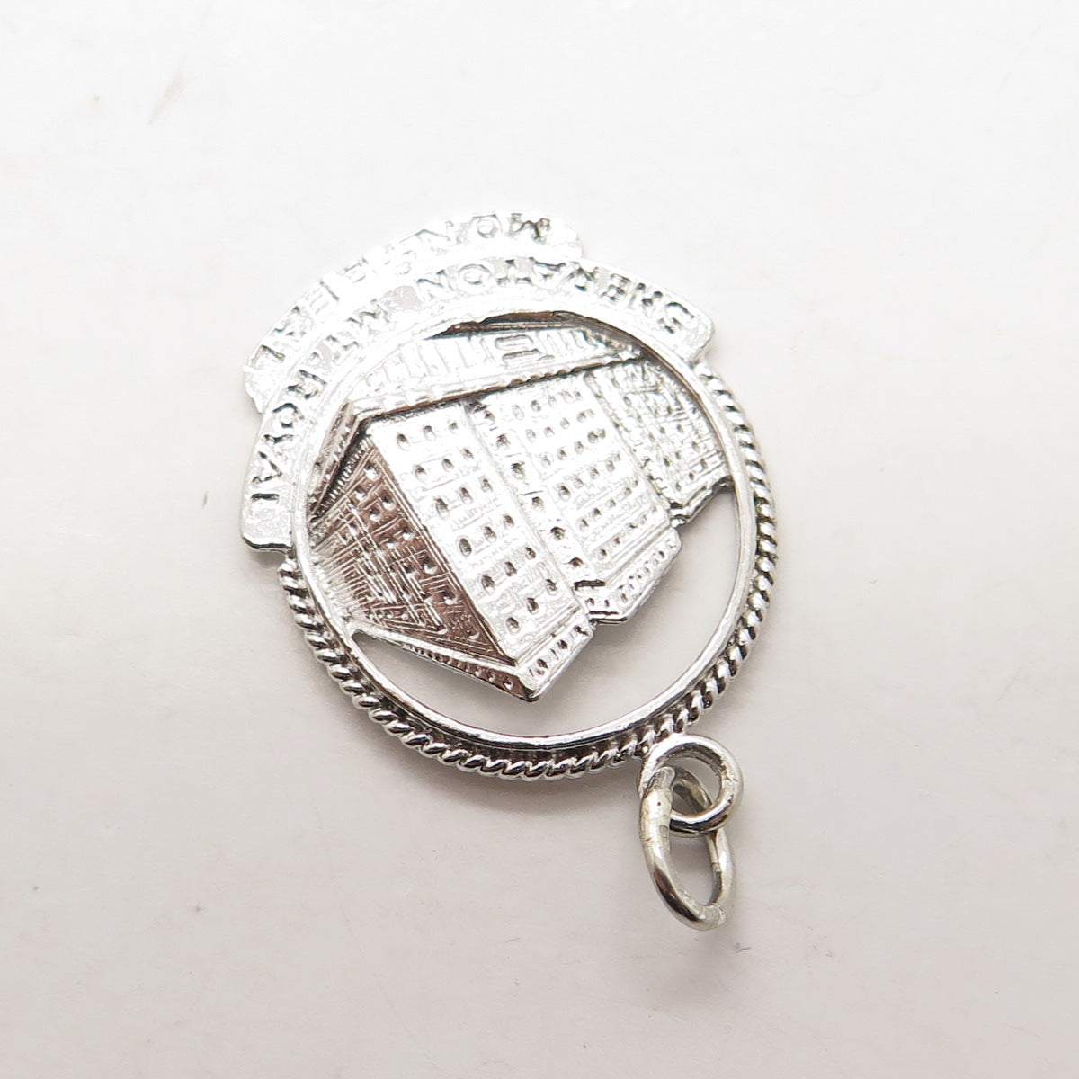 925 Sterling Silver Vintage "Sheraton Mt Royal, Montreal" Charm Pendant