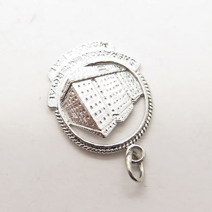 925 Sterling Silver Vintage "Sheraton Mt Royal, Montreal" Charm Pendant