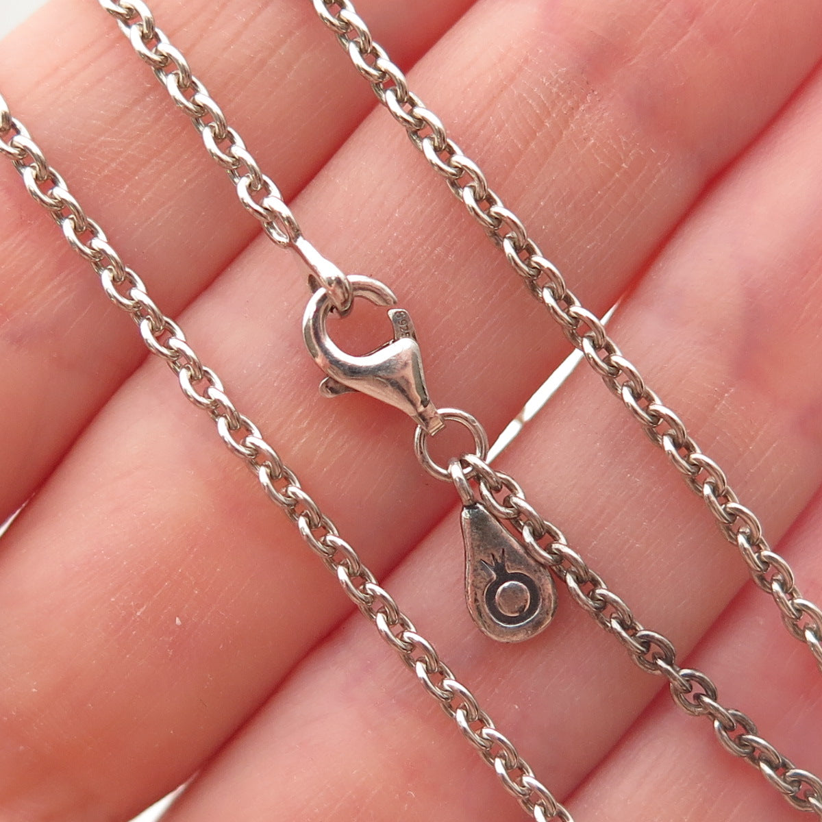Pandora 925 Sterling Silver Cable Chain Necklace 18"