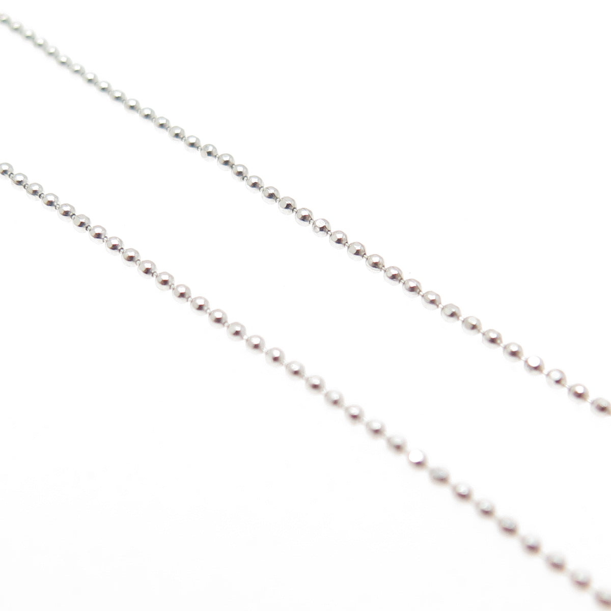 925 Sterling Silver Ball Chain Necklace 16"