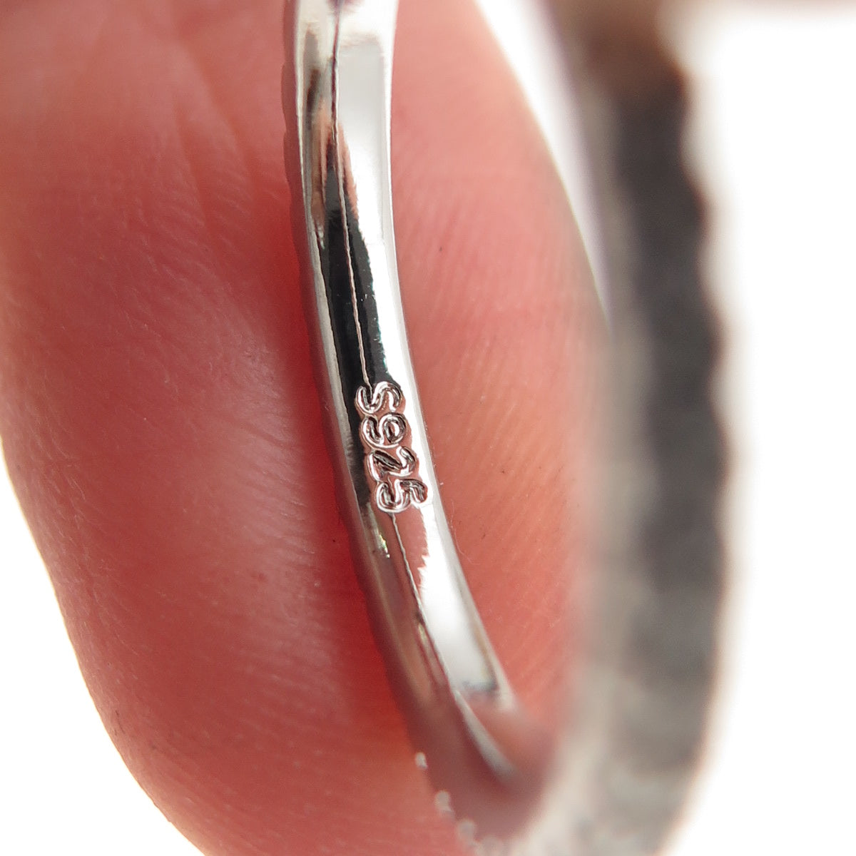 925 Sterling Silver Round-Cut C Z Eternity Band Ring Size 6