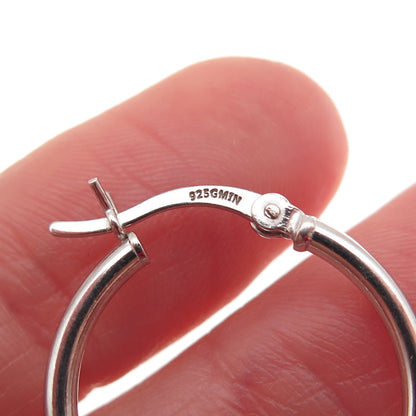 925 Sterling Silver Hoop Earrings