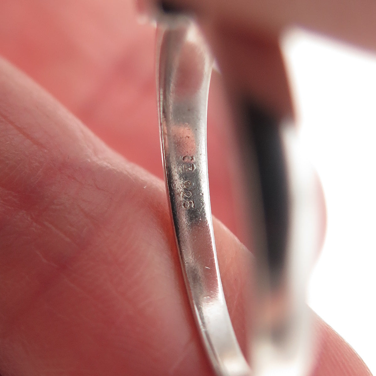 925 Sterling Silver Round-Cut C Z Promise Ring Size 7.75