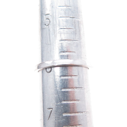 925 Sterling Silver Round-Cut C Z Flower Ring Size 6