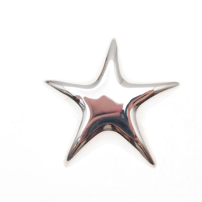 Tiffany & Co. 925 Sterling Silver Vintage Mexico Puffy Star Pin Brooch