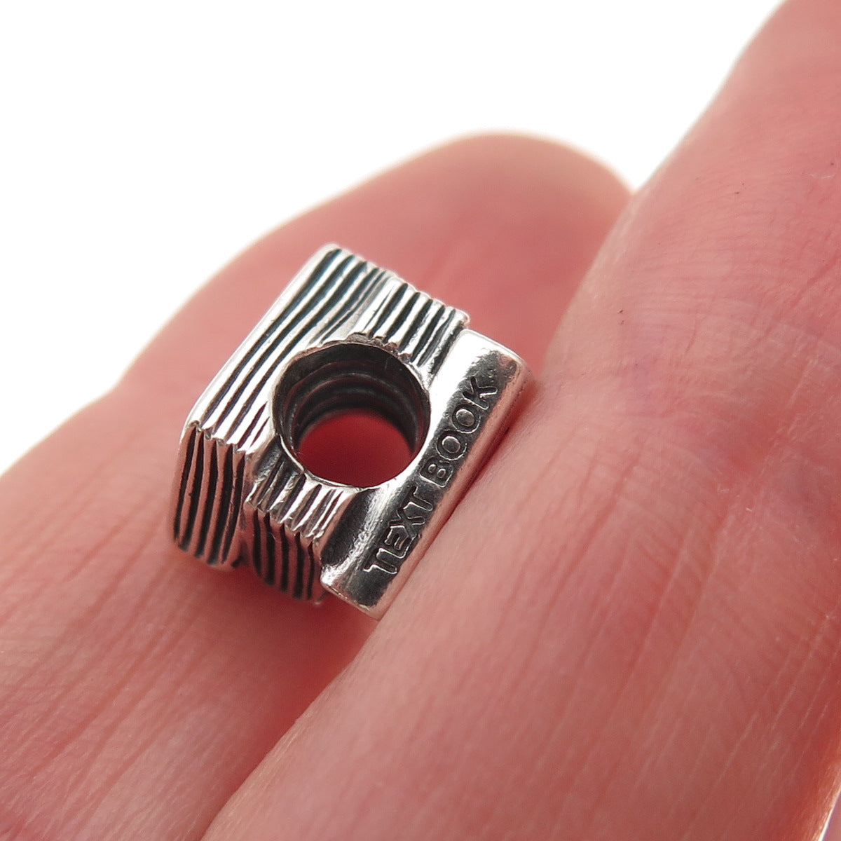 Pandora 925 Sterling Silver Wise Owl Study Text Book Slide Bead Charm