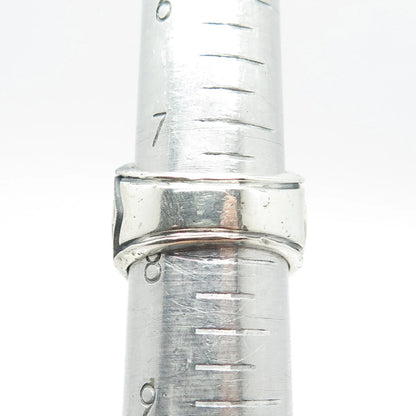 925 Sterling Silver Antique 1939 Jennins Jasper Bowling Association Ring Size 8