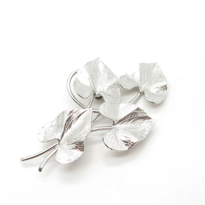 925 Sterling Silver Vintage Carl-Art Lily Floral Pin Brooch