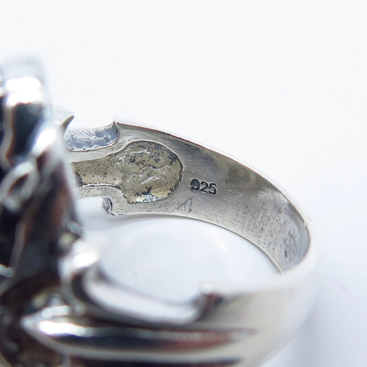 925 Sterling Silver Vintage Scull / Mask Ring Size 9.5