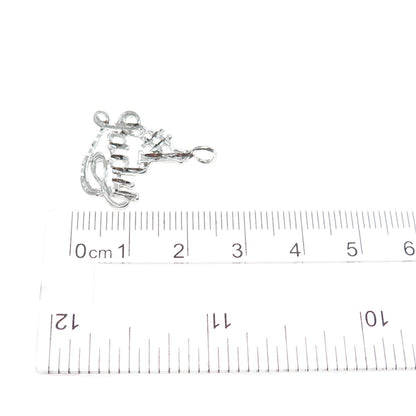 925 Sterling Silver Vintage #1 Lady Minimalist Charm Pendant