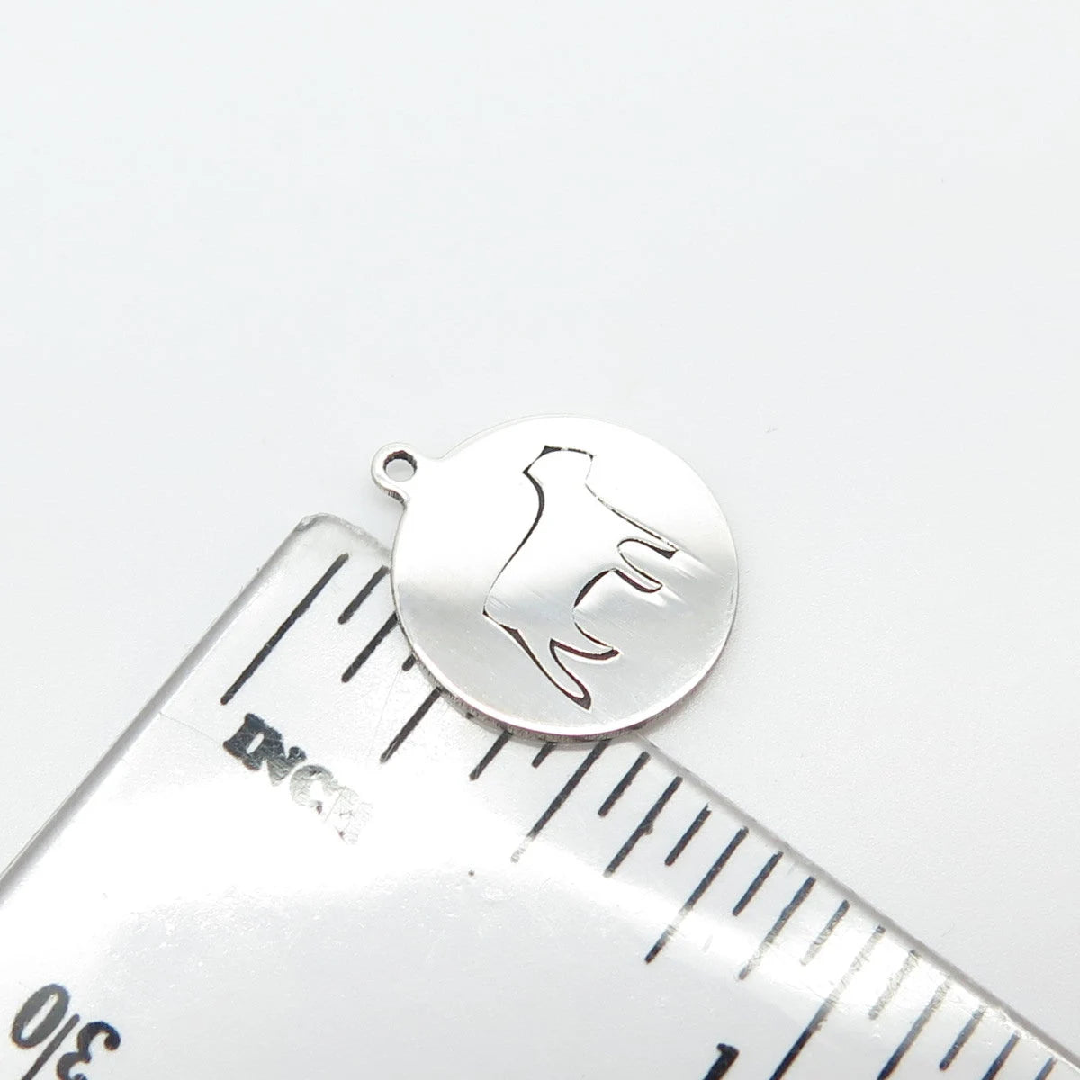 925 Sterling Silver USA Two In Town Dog Charm Pendant