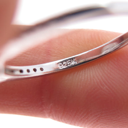 925 Sterling Silver Round-Cut C Z Engagement Ring Size 7
