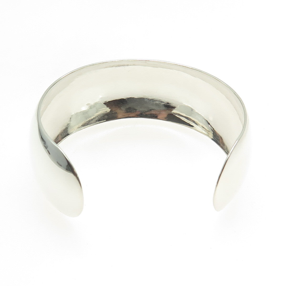 LEONORE DOSKOW Sterling Silver Vintage Modernist Adjustable Cuff Bracelet 6.75"