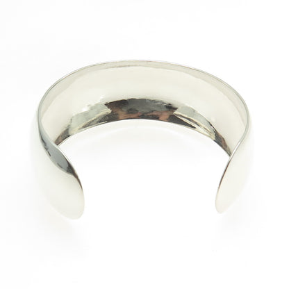 LEONORE DOSKOW Sterling Silver Vintage Modernist Adjustable Cuff Bracelet 6.75"