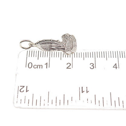 900 Silver Vintage Giant Ferris Wheel Vienna Mini Charm Pendant