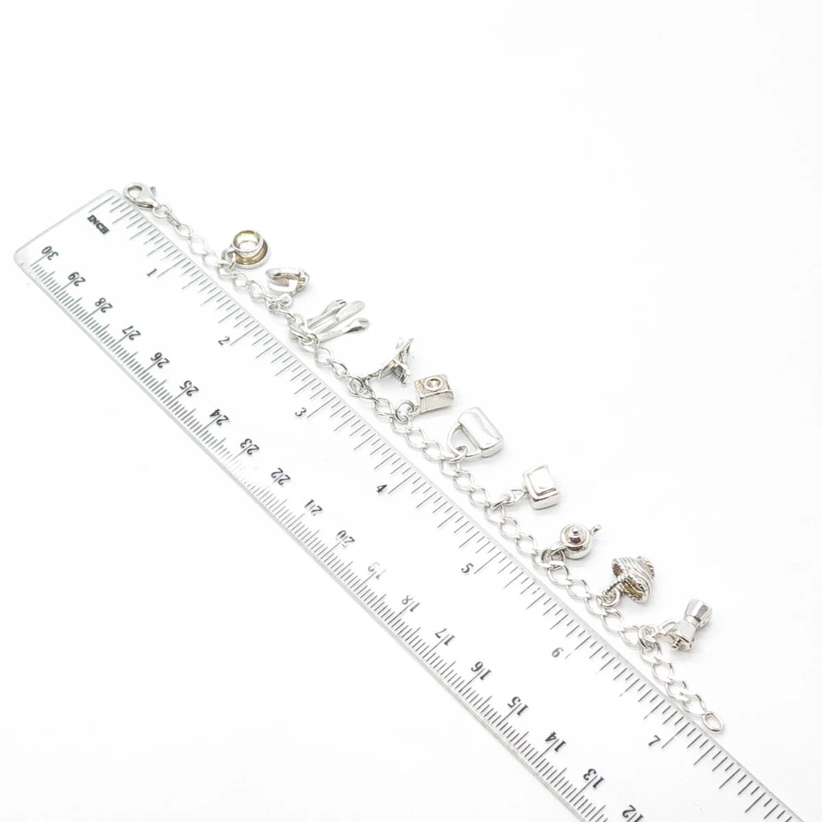 HAN 925 Sterling Silver Vintage Italy Home Accessories Curb Link Bracelet 7"