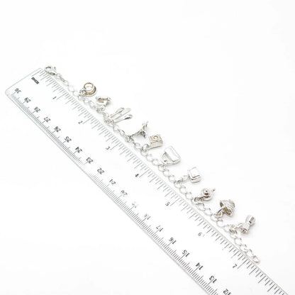 HAN 925 Sterling Silver Vintage Italy Home Accessories Curb Link Bracelet 7"