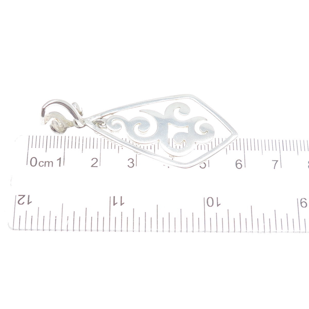 SILPADA 925 Sterling Silver Vintage Scroll Pendant
