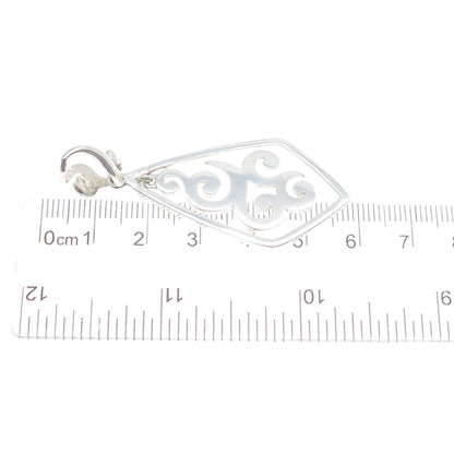 SILPADA 925 Sterling Silver Vintage Scroll Pendant