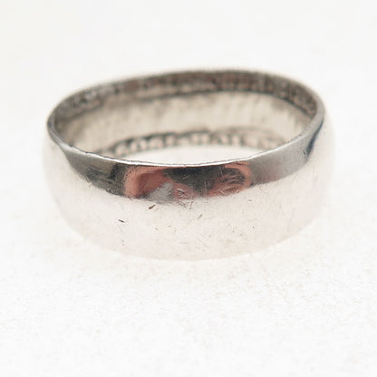 900 Silver Antique 1909 Kingdom of Prussia 3 Mark William II Coin Ring Size 11