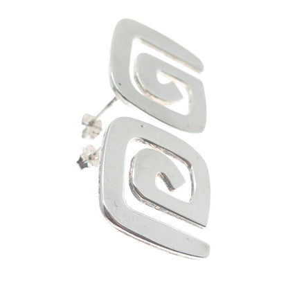 SILPADA 925 Sterling Silver Vintage Spiral Swirl Earrings