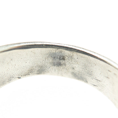 925 Sterling Silver Vintage "Tanisha" Name Oxidized Ring Size 9