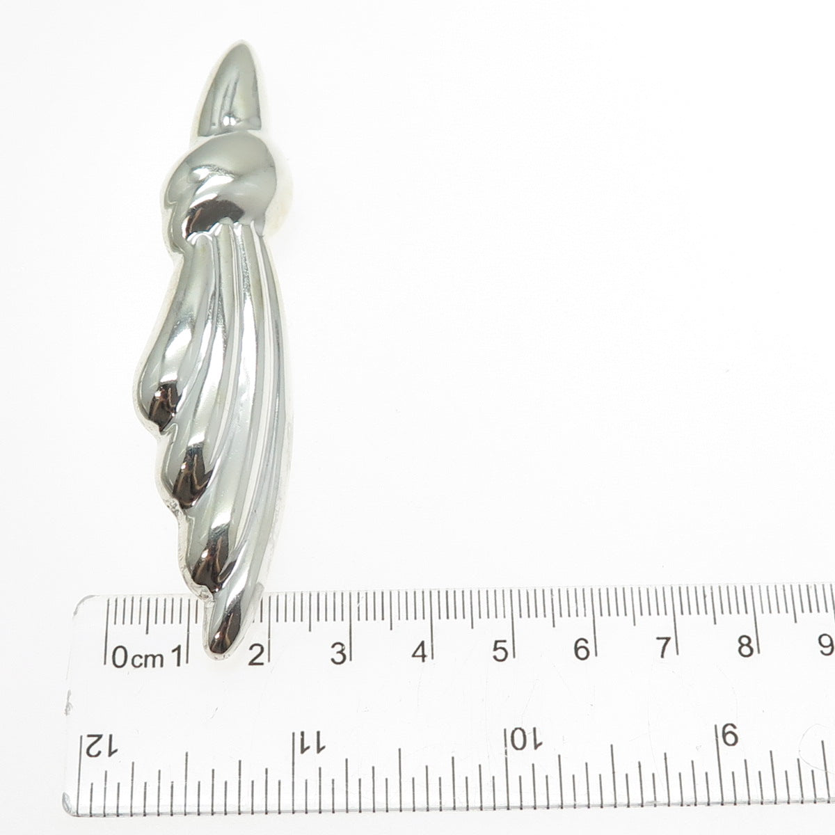 MWS Mark Wasserman Samara 925 Sterling Silver Vintage Modernist Pin Brooch