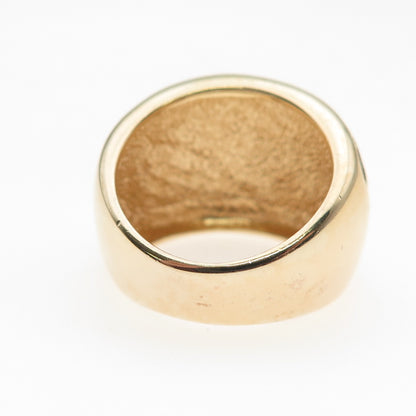 Chateau D’Argent 925 Sterling Silver 2-Tone Modernist Ring Size 6.25