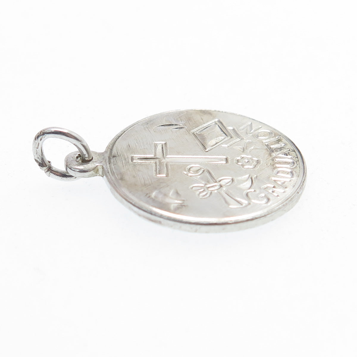 CREED 925 Sterling Silver Vintage Graduation Minimalist Charm Pendant