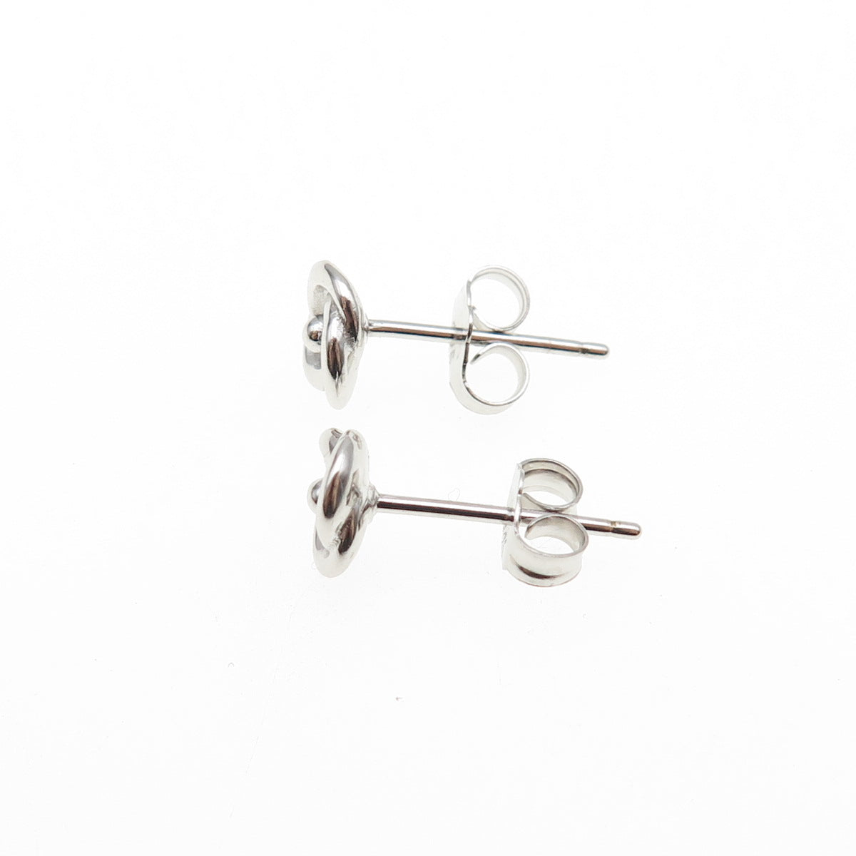 925 Sterling Silver Rose Flower Stud Earrings