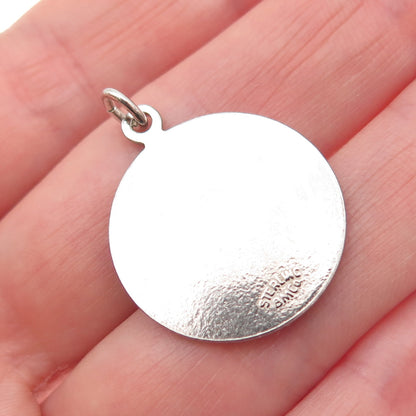 BREADNER CO 925 Sterling Silver Vintage Enamel Sea Venture Bermuda Charm Pendant