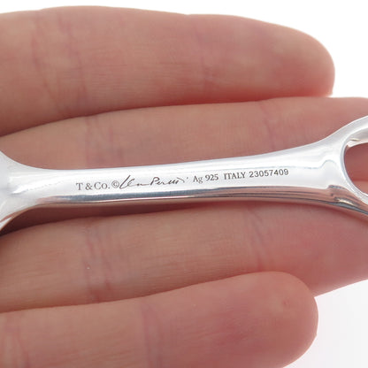 TIFFANY & CO. Elsa Peretti 925 Sterling Vintage Open Heart Baby Spoon w/ Pouch