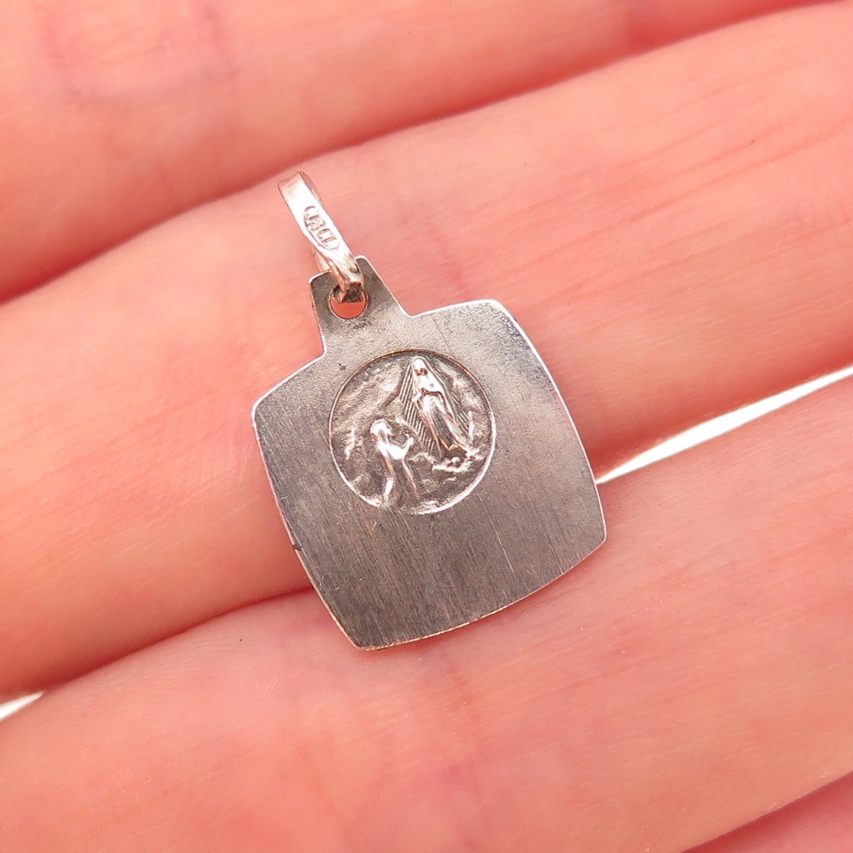 925 Sterling Silver Vintage Jerusalem Cross Oxidized Charm Pendant